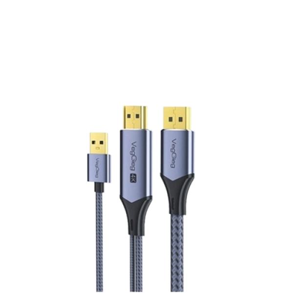 Cáp HDMI to DisplayPort 4K 60Hz VegGieg V-Z102 (2m)