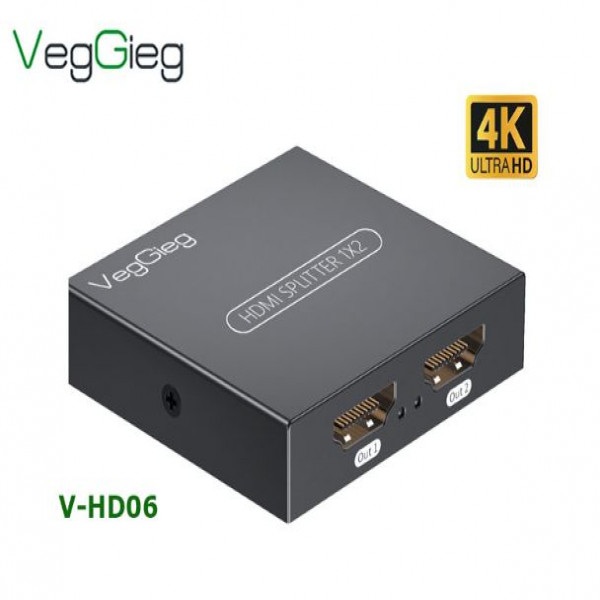 Bộ chia HDMI 1 ra 2 V-HD06 Veggieg