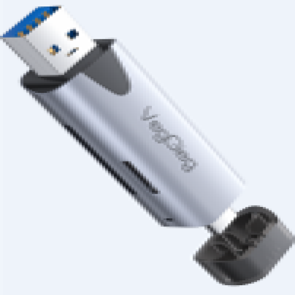 USB2.0/Type C 2 in 1 Card Reader (SD+TF 2 IN 1) - V-C305