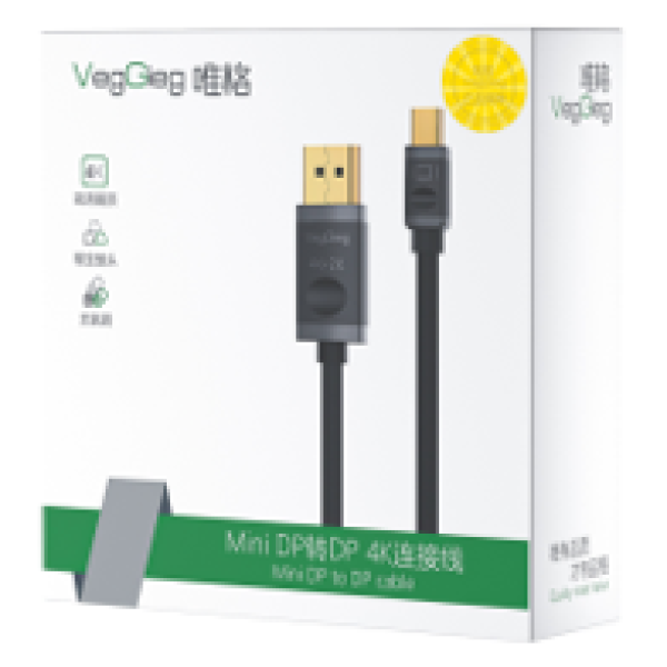 Mini DP to DP 4K Cable - V-Z610